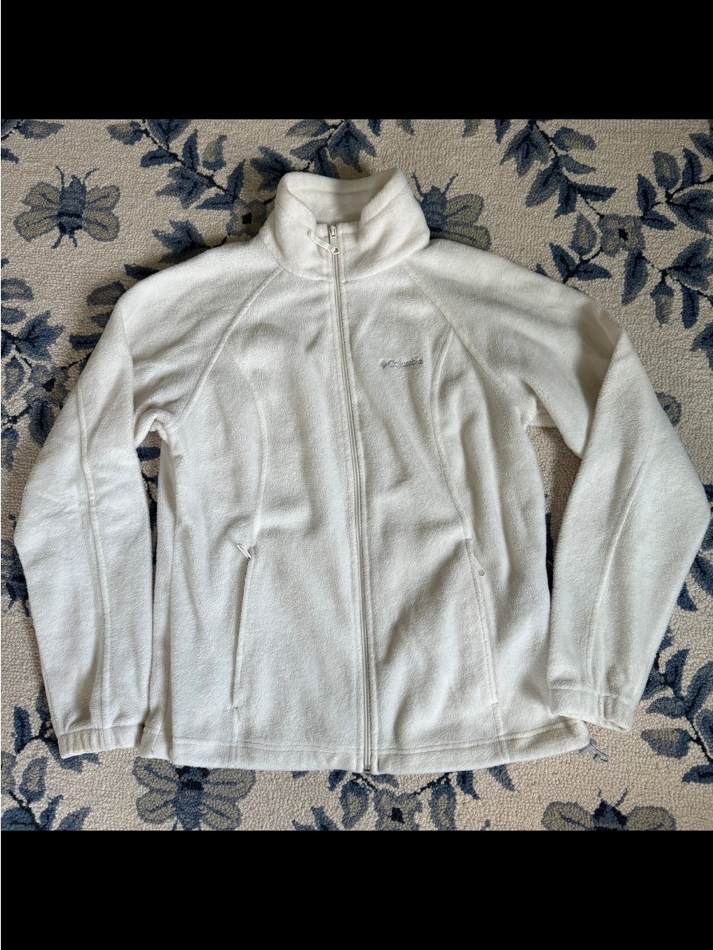 Columbia Women's Cream Full-Zip Teddy Fleece Jacket
